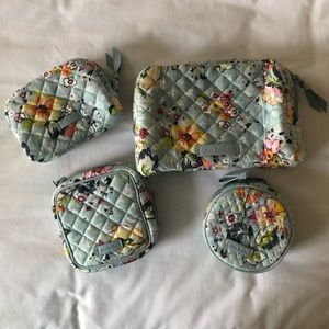 Vera Bradley Iconic Cosmetics, Travel Jewelry Case, & Hair Accessories Set, NWT